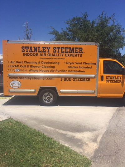 Air duct cleaning van of Port Saint Lucie, Florida.