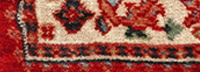 Red patterned oriental rug