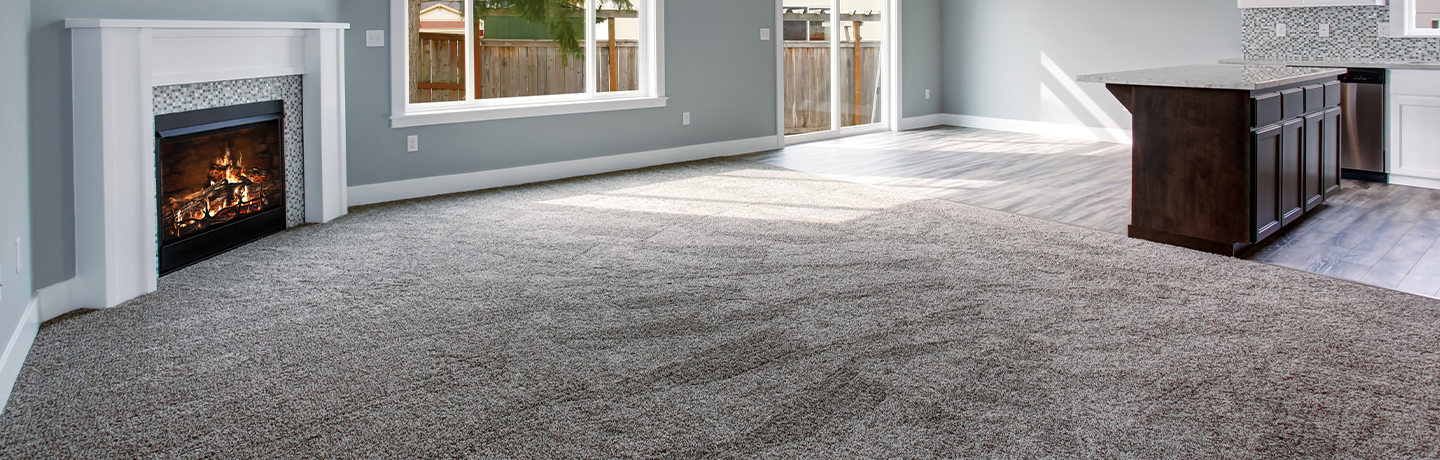 Clean carpet and LVT in staged home